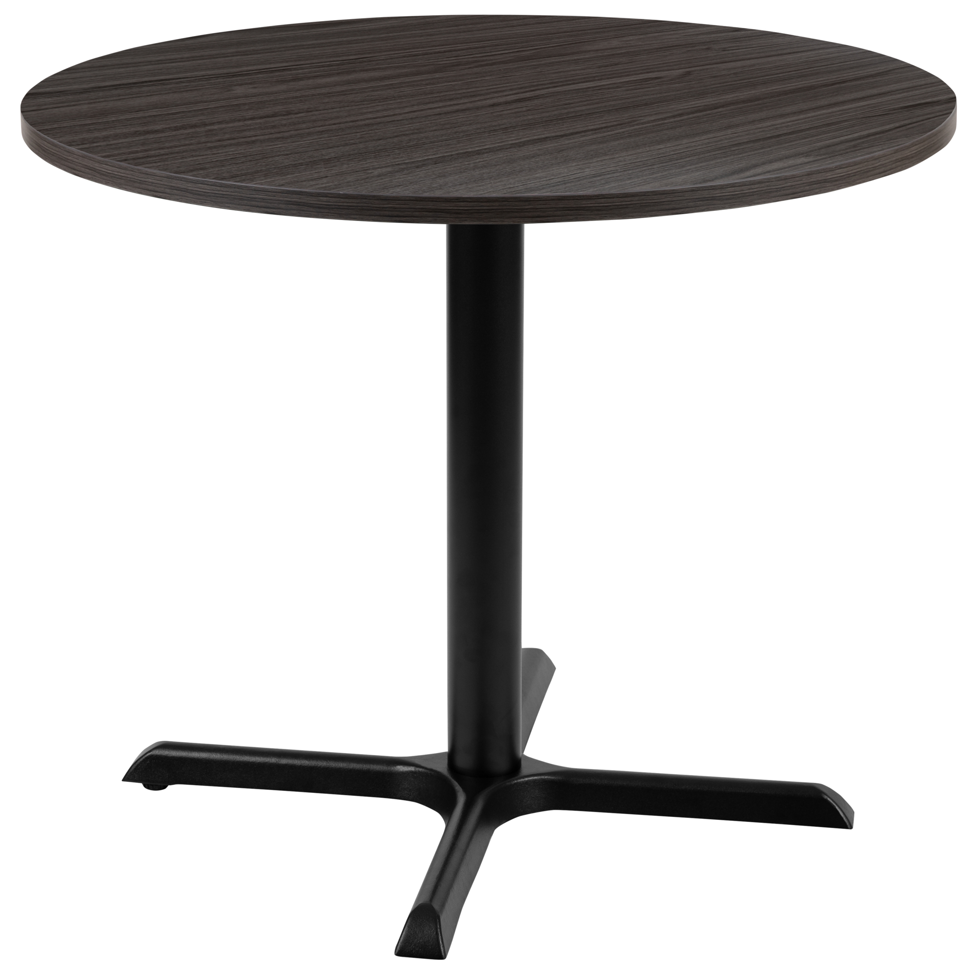 Flash Furniture, 36in. Round Conference Table-Rustic Gray, Height 30 in, Width 35.5 in, Length 35.5 in, Model# GCMBLK15GRY